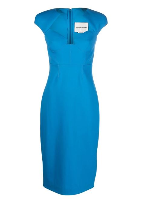 Abito midi  in blu - donna